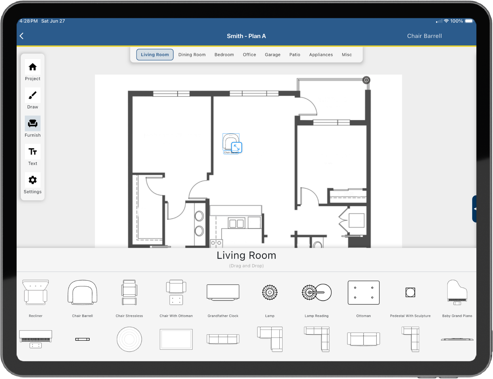 Plan to Move app on iPad Plan to Move App on iPad